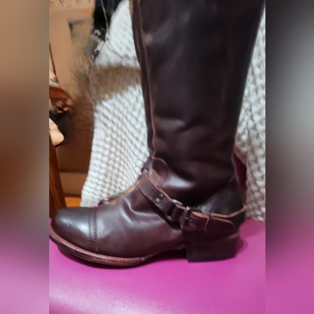 Freebird Tall Dark Brown Leather Riding Boot